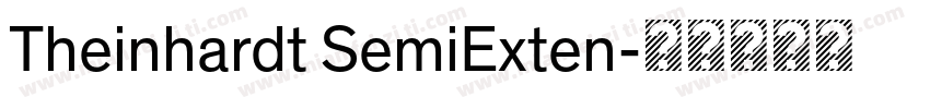 Theinhardt SemiExten字体转换
